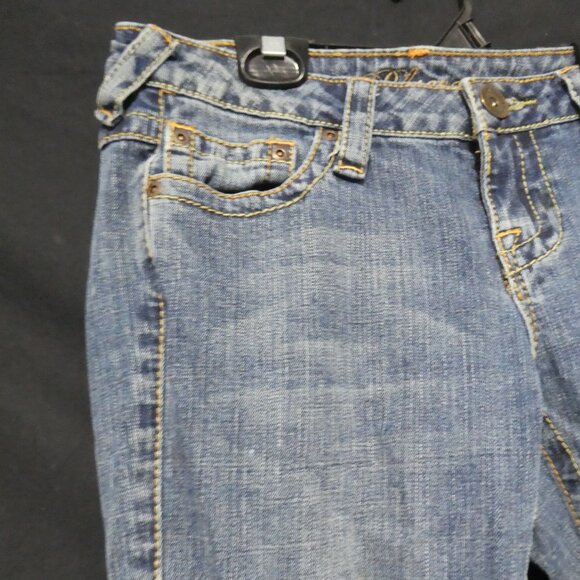 BLUENOTES | size 27 | Blue Denim - Jeans | Embroidered Back Pockets - Picture 3 of 16